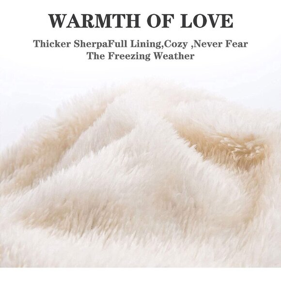 ✨ Redess Pompom Beanie Women Cream Fleece Warm Thick Slouchy Snow Ladies Hats - Picture 3 of 4